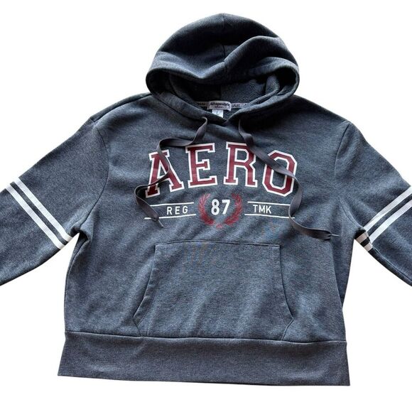 Aeropostale Women’s Gray Pullover Hoodie Size Large - Picture 1 of 7